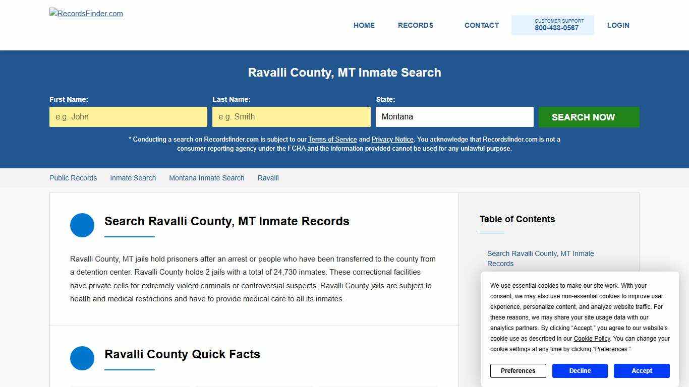 Ravalli County, MT Jail Records & Inmate Search